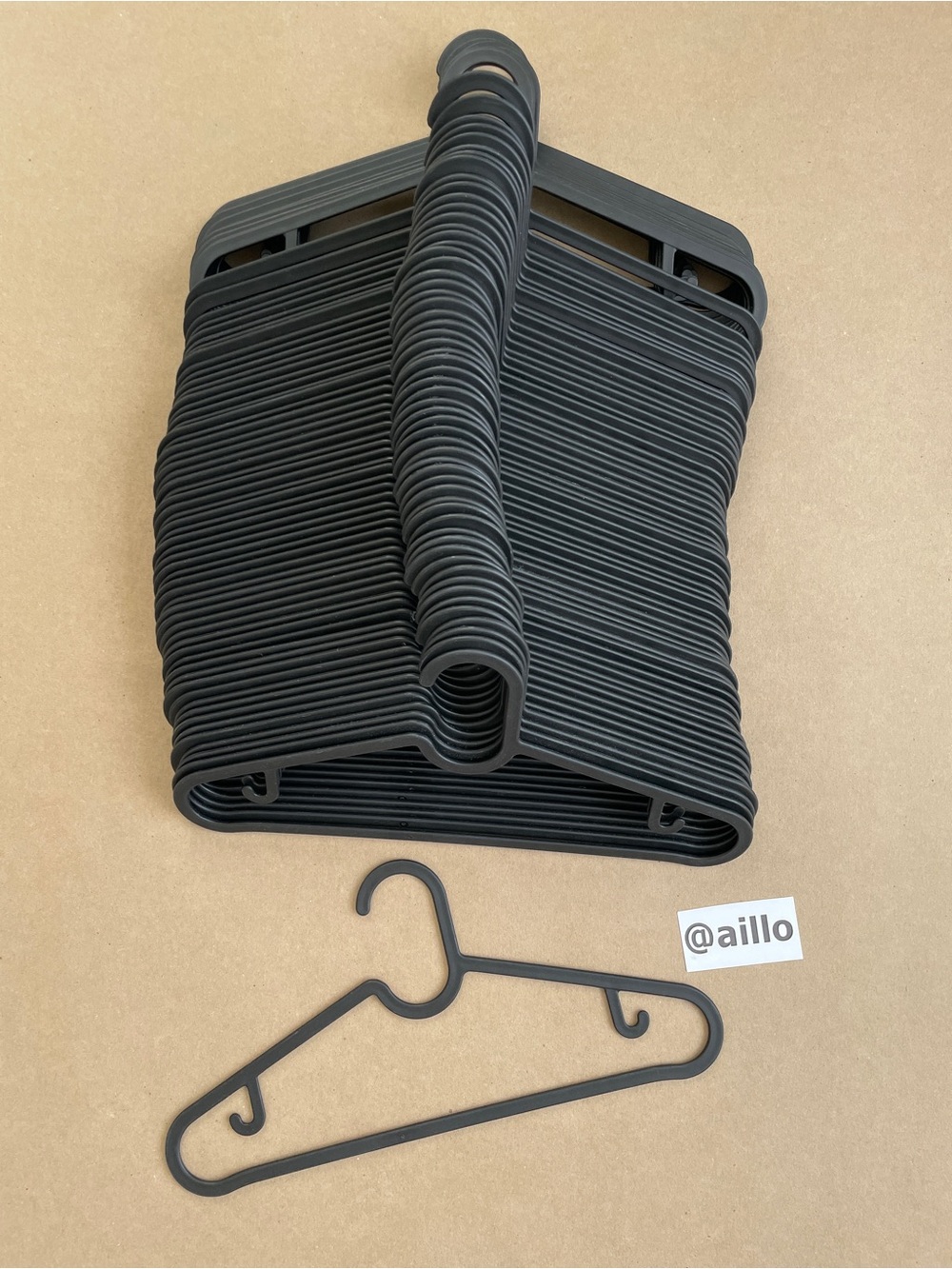 50 IKEA SPRUTTIG Hangers, black
